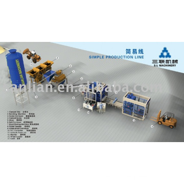 Simple production line(block machine, brick machine, brick making machine)